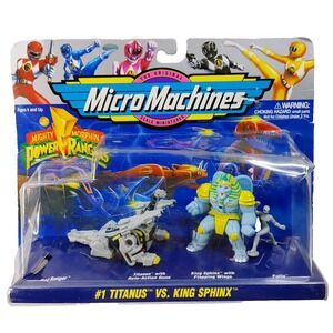 Mighty Morphin Power Rangers Micro Machines Titanus vs King Sphinx Action Figure